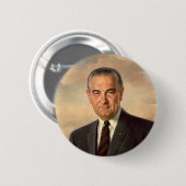Lyndon Johnson Officieel portret Ronde Button 5,7 Cm (Voorkant /achterkant)