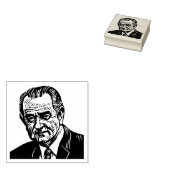 Lyndon Johnson Rubber Stamp Rubberstempel (Gestempeld)