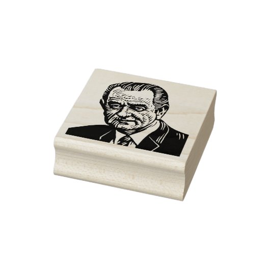 Lyndon Johnson Rubber Stamp Rubberstempel (Stempel)