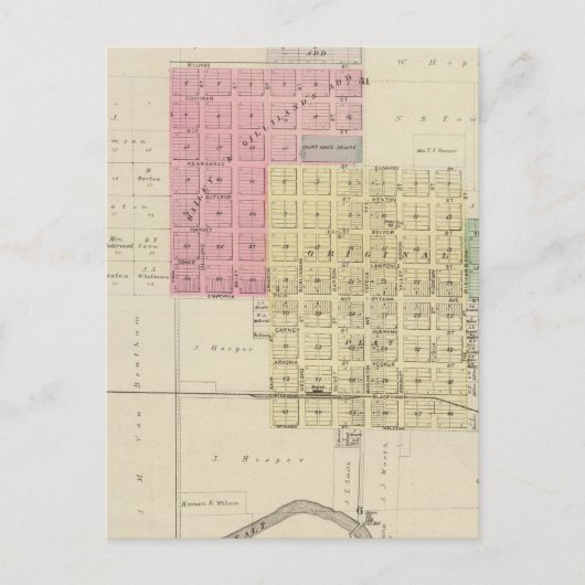 Lyndon, Osage County, Kansas Briefkaart (Voorkant)