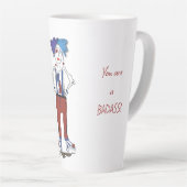 'Lyndsey' - Je bent een Badass! Latte Mok (Rechterhoek)