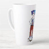 'Lyndsey' - Je bent een Badass! Latte Mok (Linkerhoek)