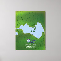 Lyngby Lake Denmark kaart