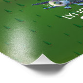 Lyngby Lake Denmark kaart Foto Afdruk (Hoek)