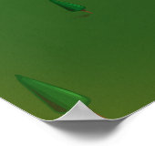 Lyngby Lake Denmark kaart Poster (Hoek)