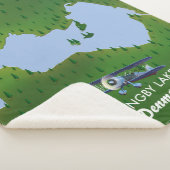 Lyngby Lake Denmark kaart Sherpa Deken (3/4)