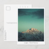 Lyngen Mountains Noorwegen Briefkaart (Voorkant / Achterkant)