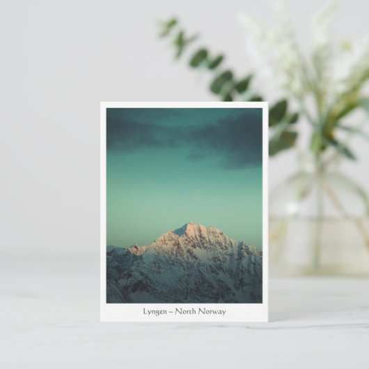 Lyngen Mountains Noorwegen Briefkaart (Staand voorkant)