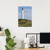 Lyngvig Fyr, Lighthouse, Ringkobing, Denemarken Poster (Thuiskantoor)