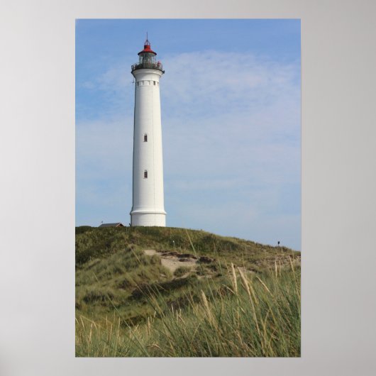 Lyngvig Fyr, Lighthouse, Ringkobing, Denemarken Poster (Voorkant)