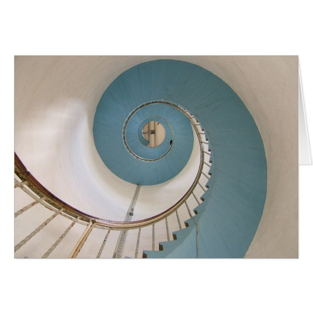 Lyngvik Lighthouse Spiral Staircase Kaart (Voorkant Horizontaal)