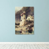 Lynmouth, Devonshire Canvas Afdruk (Insitu (Houten vloer))