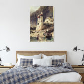 Lynmouth, Devonshire Canvas Afdruk (Insitu (Slaapkamer))