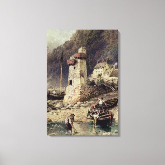 Lynmouth, Devonshire Canvas Afdruk (Voorkant)