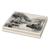 Lynmouth dorp, Devon Rubberstempel (Stempel)