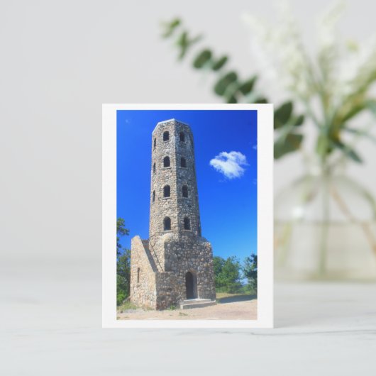 Lynn Bossen stone tower Briefkaart (Staand voorkant)