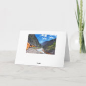 Lynn, Happy Birthday,  trein in Colorado Kaart (Achterkant)