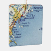 Lynn MA  Map Keramisch Ornament (Rechts)