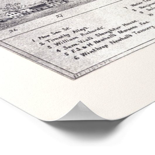 Lynn, MA Panoramic Map - 1820 Poster (Hoek)