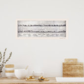 Lynn, MA Panoramic Map - 1820 Poster (Keuken)