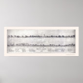 Lynn, MA Panoramic Map - 1820 Poster (Voorkant)