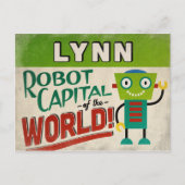 Lynn Massachusetts Robot - Funny Briefkaart (Voorkant)