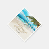 Lynn Starfish koppel VRAAG NAAR UW NAMEN IN ZAND Servet (Hoek)