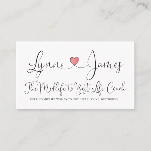 Lynne James Visitekaartjes (Voorkant)