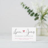 Lynne James Visitekaartjes (Staand voorkant)
