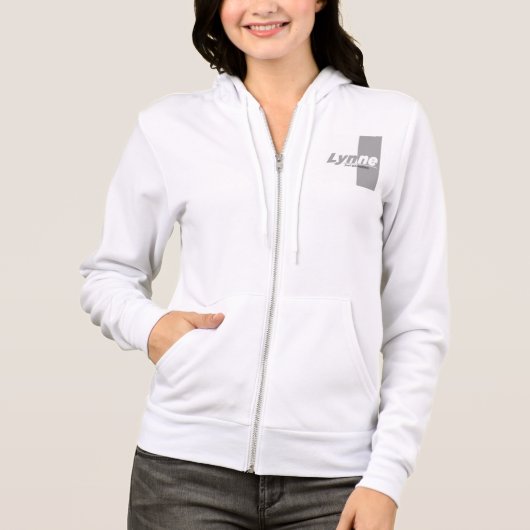 Lynne merk kiwi Bella+Canvas Full-Zip Hoodie (Voorkant)