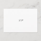 Lynnea Simple Elegant Wedding Informatiekaartje (Achterkant)