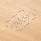 Lynnea Simple Elegant Wedding Save the Date Acryl Uitnodigingen (Laagn)