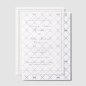 Lynnea Simple Elegant Wedding Save the Date Vellum Uitnodigingen (Offset (Uitnodiging))