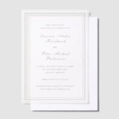 Lynnea Simple Elegant Wedding Save the Date Vellum Uitnodigingen (Offset)