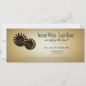 Lynn's METALLIC ICE Las Vegas Deluxe Trouwfeest Kaart (Achterkant)