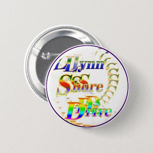 LynnShoreDrive Ronde Button 5,7 Cm (Voorkant /achterkant)