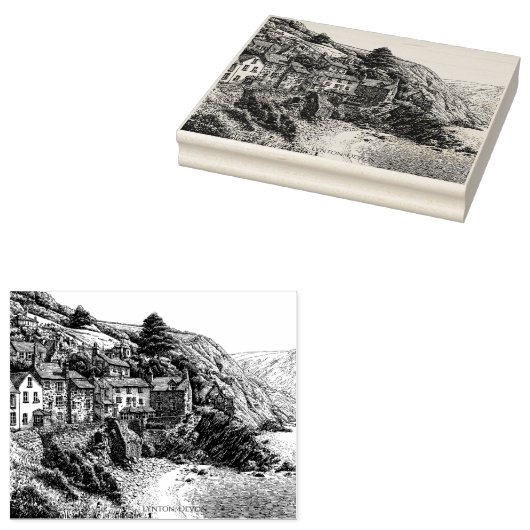 Lynton, Devon, Engeland Rubberstempel (Gestempeld)