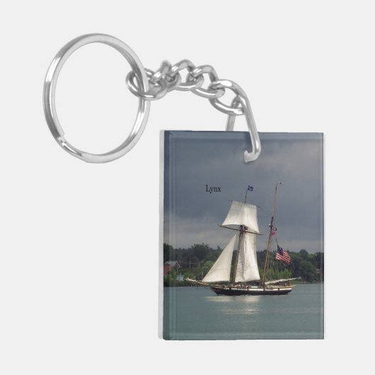 Lynx acrylic-sleutelketen sleutelhanger (Voorkant Links)