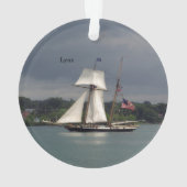 Lynx-acrylversiering Ornament (achterkant)