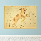 Lynx -  Astronomisch Star Chart Afbeelding Canvas Afdruk (Insitu (Houten vloer))