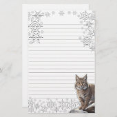 Lynx bekleed briefpapier (Voorkant / Achterkant)