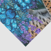 Lynx bij zonsopgang bij waterval tissuepapier (Detail)