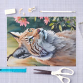 Lynx Bloemen Waterverf Kunst Tissuepapier (Craft)