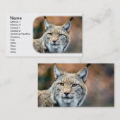 Lynx Bobcat Wildlife Predator Cat Visitekaartje (Voorkant / Achterkant)