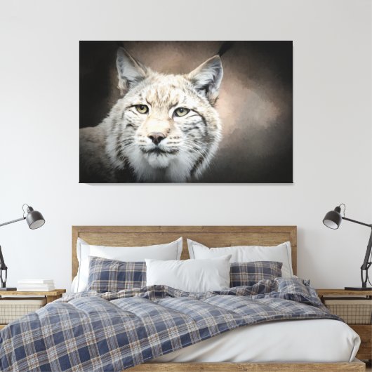 Lynx Canvas Afdruk (Insitu (Slaapkamer))