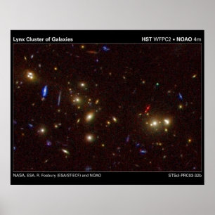 Lynx-cluster van sterrenstelsels poster
