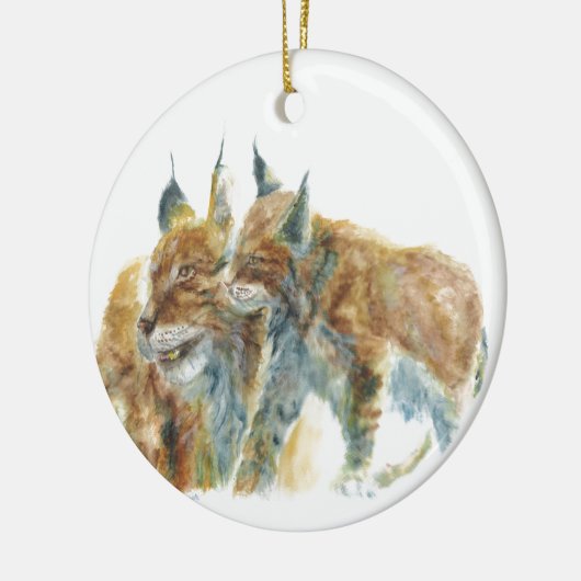 Lynx design keramisch ornament (Links)