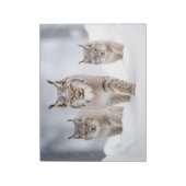 Lynx Dierenfamilie Wandering Natuur Notitieblok (Linkerzijde)