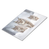 Lynx Dierenfamilie Wandering Natuur Notitieblok (Schuin)