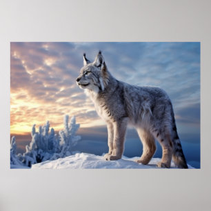 Lynx Dierlijke Natuur Majestic Wilderness Poster
